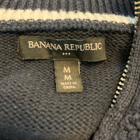 Banana Republic Mens zip up sweater size medium - Picture 4 of 5